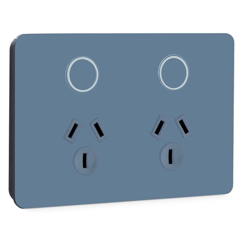 Hesperus Double Powerpoint, PigBlue (Side)